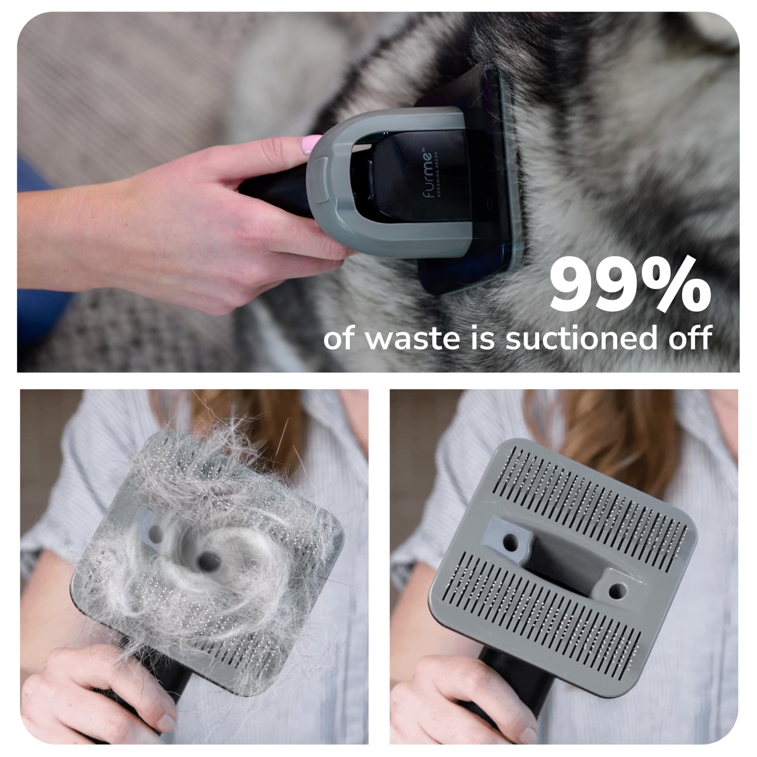 FurMe Original Pet Grooming Vacuum Kit – Quiet Home Grooming for Cats & Dogs