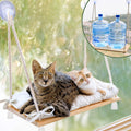 Furrfinity Large Cat Window Perch — Solid Pine Wood Hammock Bed with 42 lb Capacity