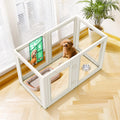 FXW AuraSpace 24-Inch Acrylic Indoor Dog Playpen - 6 Panels, White