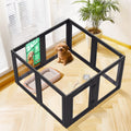 FXW AuraSpace 24-Inch Acrylic Indoor Dog Playpen – 8 Panels, Black