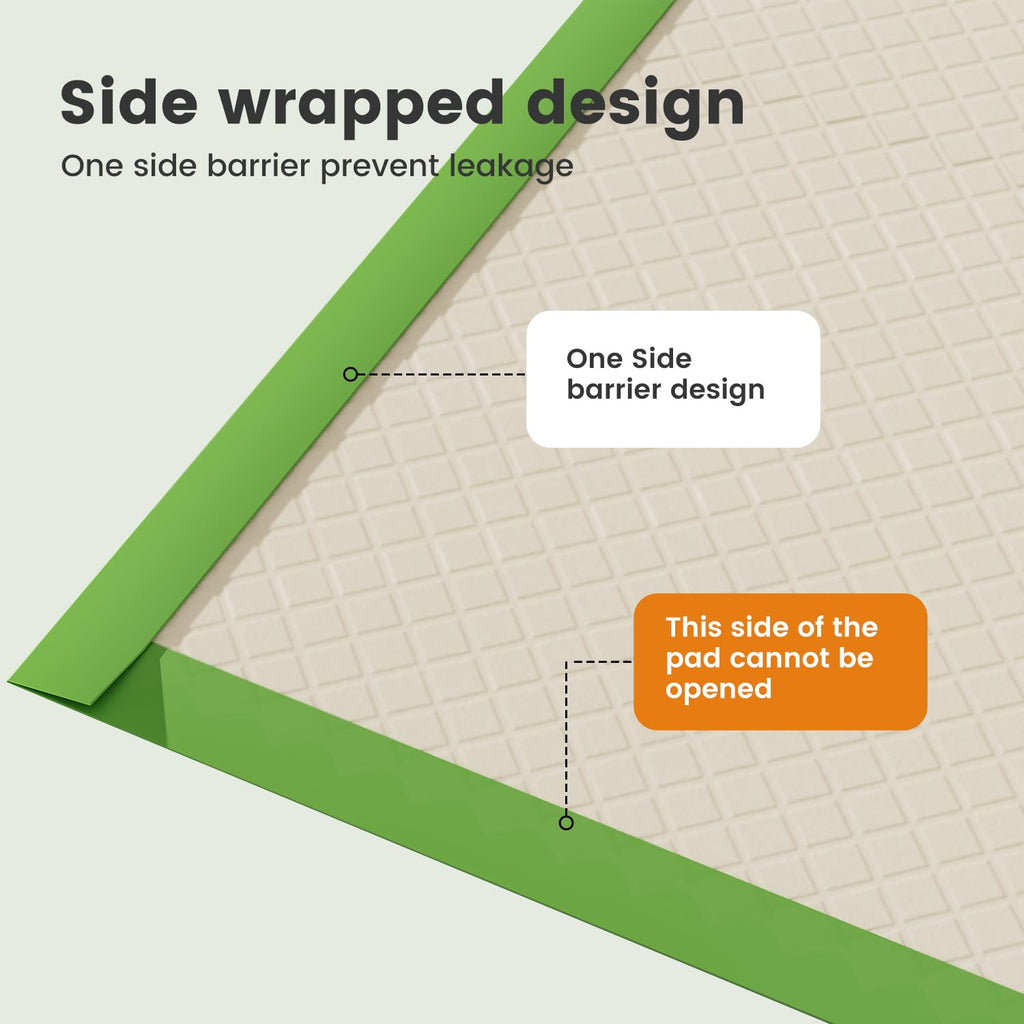 Gardner Pet 22x22 Dog Pee Pads – Thick ECO Green, 100 Count