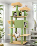 Globlazer Cactus Cat Tree Tower 76-Inch – Tall Multi-Level Cat Furniture