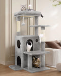 Globlazer 50-Inch Cat Tree Tower for Indoor Cats | Double Condos, Top Perch, Space-Saving