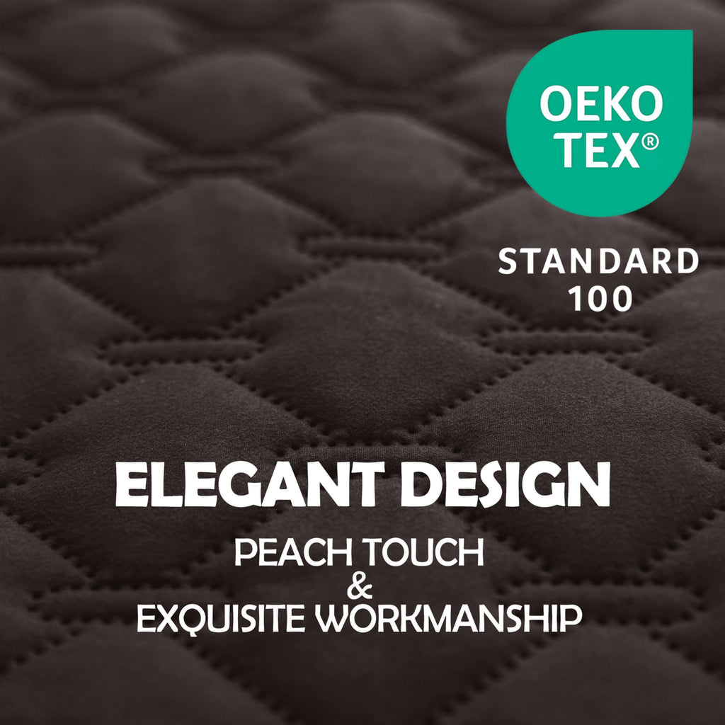 Gogobunny 100% Double-Sided Waterproof Dog Blanket 82x120 in — Reversible Furniture Protector (Dark Coffee/Light Coffee)
