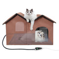 GOLOPET Indoor Heated Cat House – Adjustable Temperature, Timer & Waterproof Cord