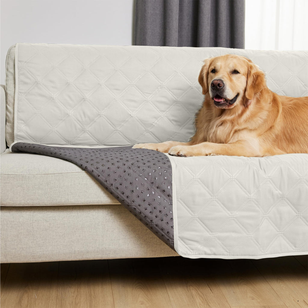GORILLA GRIP Waterproof Dog Bed Cover 82x68 – Slip-Resistant, Leak-Proof & Washable Taupe