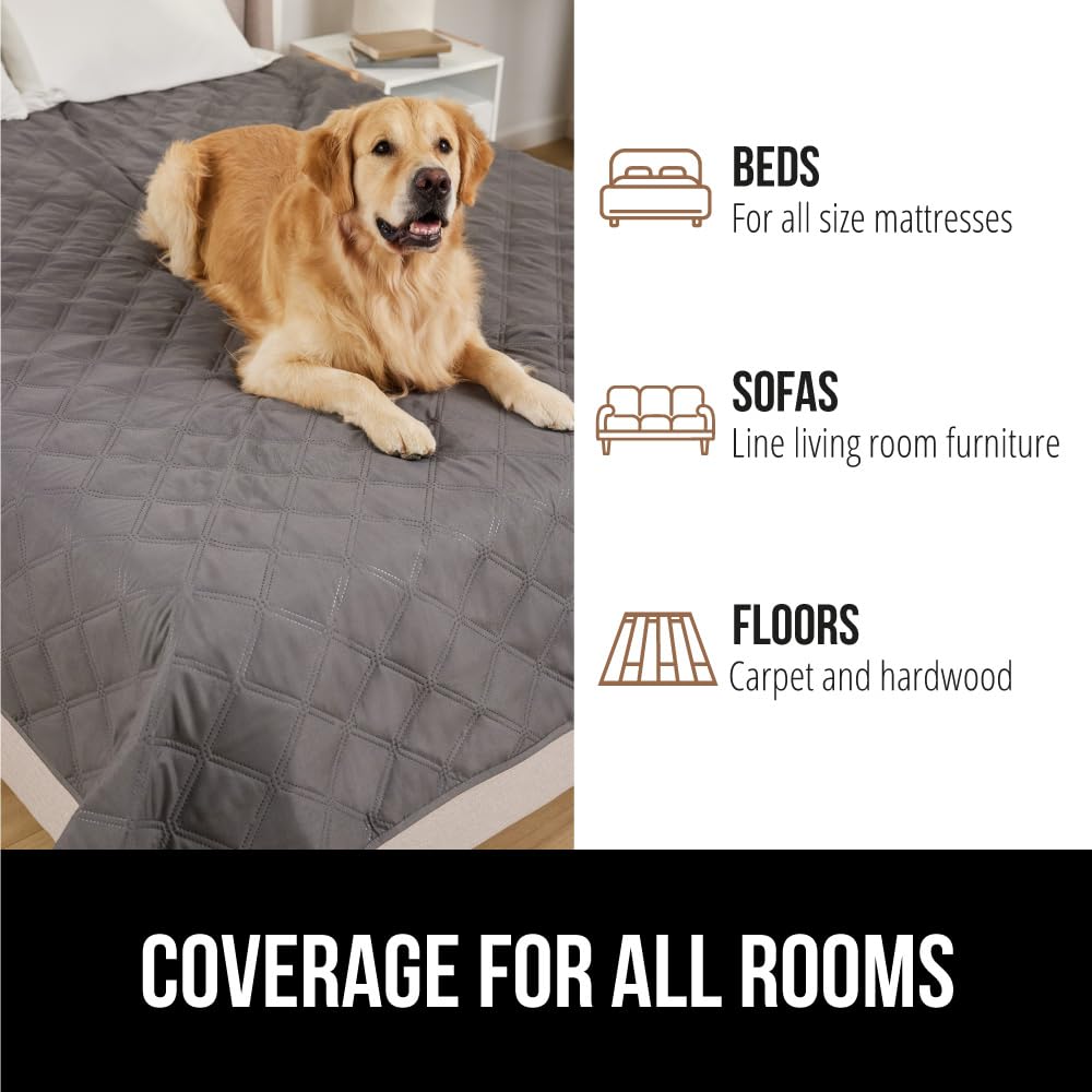 GORILLA GRIP Waterproof Dog Bed Cover 82x82 – Slip-Resistant, Leak-Proof, Washable
