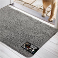 GORILLA GRIP SOAKSTOPPER Dog Door Mat 48x30 – Absorbent Chenille Entry Rug, Machine Washable