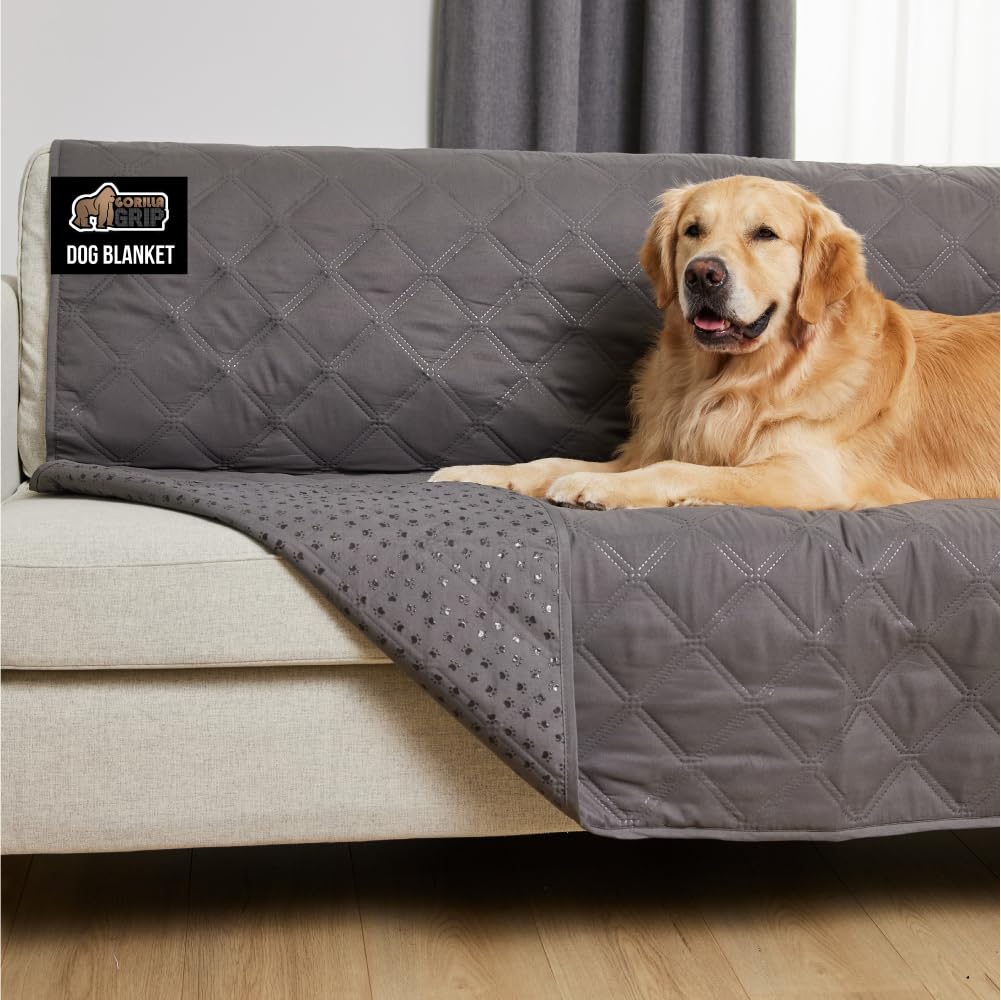 GORILLA GRIP Waterproof Dog Bed Cover 82x82 – Slip-Resistant, Leak-Proof, Washable
