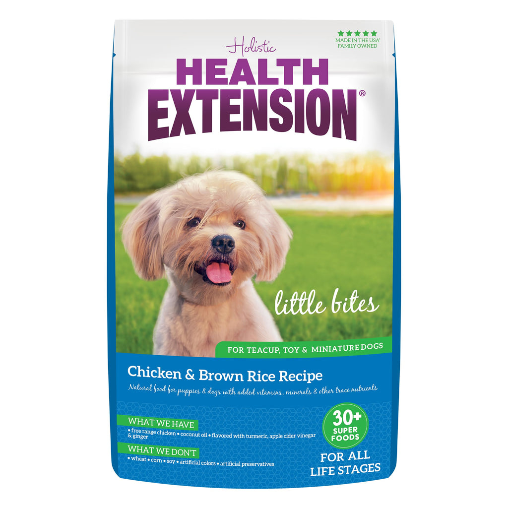 Health Extension Little Bites Dry Dog Food for Toy & Small Breeds – Chicken & Brown Rice