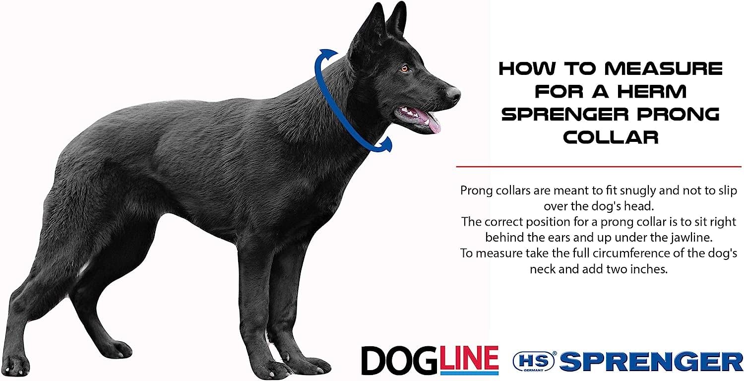 Herm Sprenger Stainless Steel Prong Collar with Swivel Ultra-Plus – German-Made No-Pull Training Collar, 2.25mm x 16in (Small)