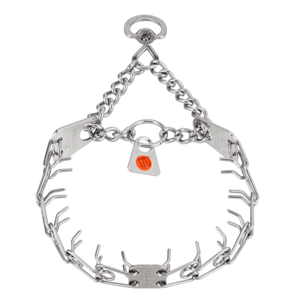Herm Sprenger Stainless Steel Prong Collar with Swivel Ultra-Plus – German-Made No-Pull Training Collar, 2.25mm x 16in (Small)