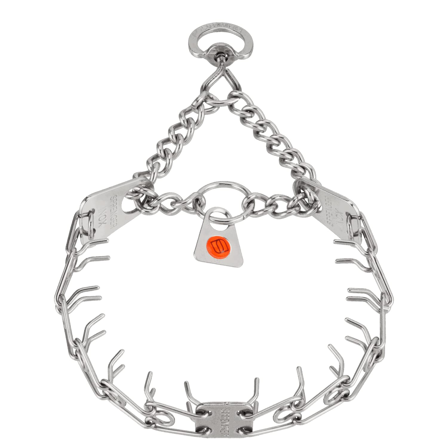 Herm Sprenger Stainless Steel Prong Collar with Swivel Ultra-Plus – German-Made No-Pull Training Collar, 2.25mm x 16in (Small)