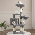 Heybly Cat Tree with Toy HCT004SW — Indoor Cat Tower with Plush Perch, Hammock & Sisal Posts