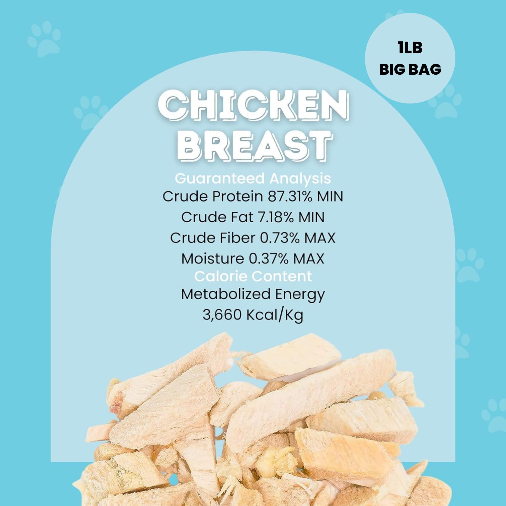 Hotspot Pets Freeze Dried Chicken Treats for Cats & Dogs – 1lb USA-Made, Single-Ingredient, Grain-Free