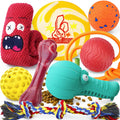 IMMADBUNY Heavy Duty Dog Toys – 9 Pack Indestructible Toys for Aggressive Chewers (Large & Medium Dogs)