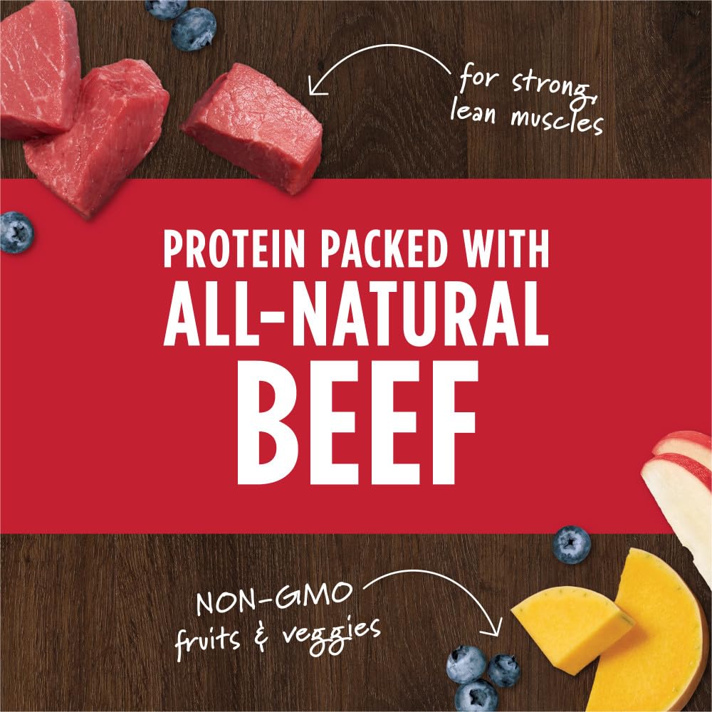 Instinct Raw Boost Mixers – Freeze-Dried Grain-Free Beef Topper for Dogs, 25 oz