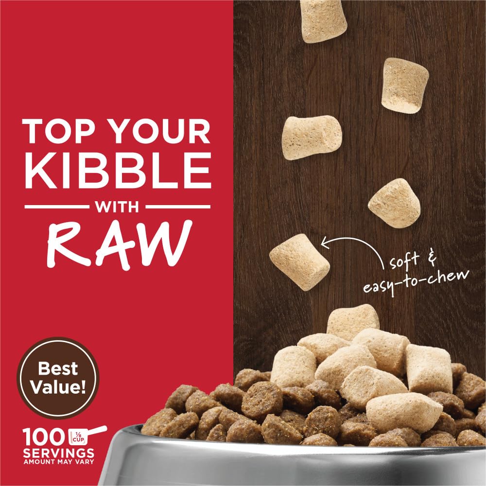 Instinct Raw Boost Mixers – Freeze-Dried Grain-Free Beef Topper for Dogs, 25 oz