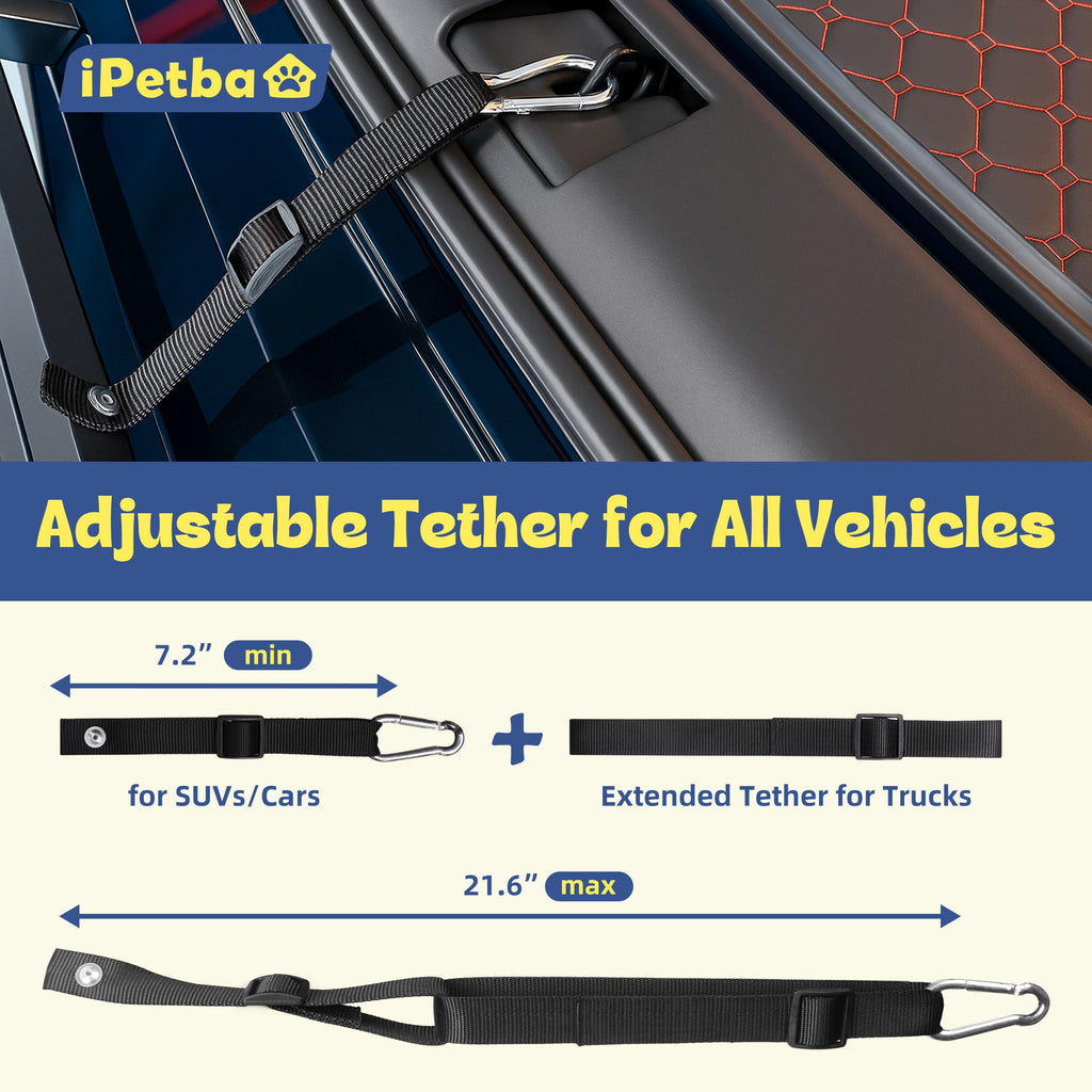IPETBA Dog Ramp for Car, Truck & SUV – Gentle Slope, Anti-Slip, 200 lb Capacity
