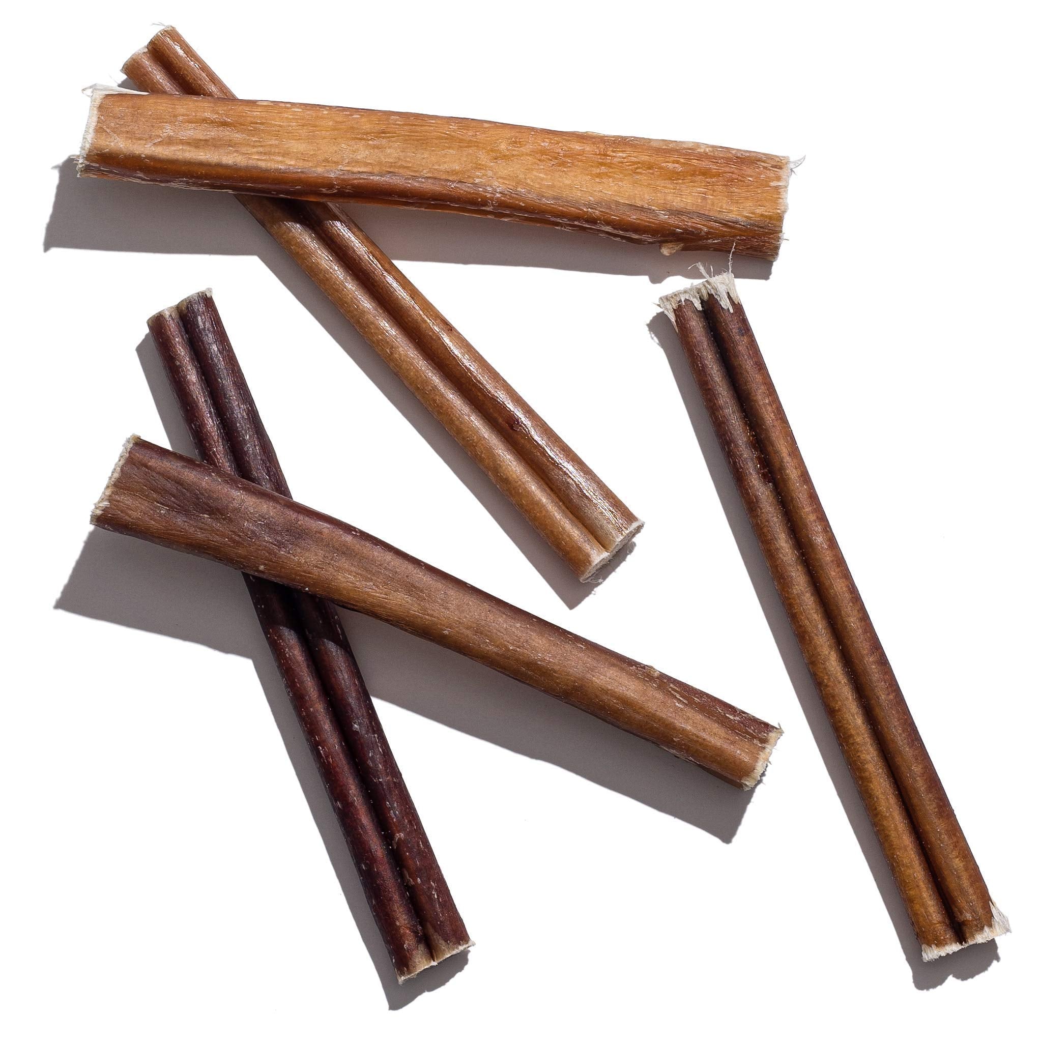 Jack&Pup 6-Inch Thick Bully Sticks for Dogs (12 Pack) – 100% Beef, Single-Ingredient Chews for Medium & Large Dogs