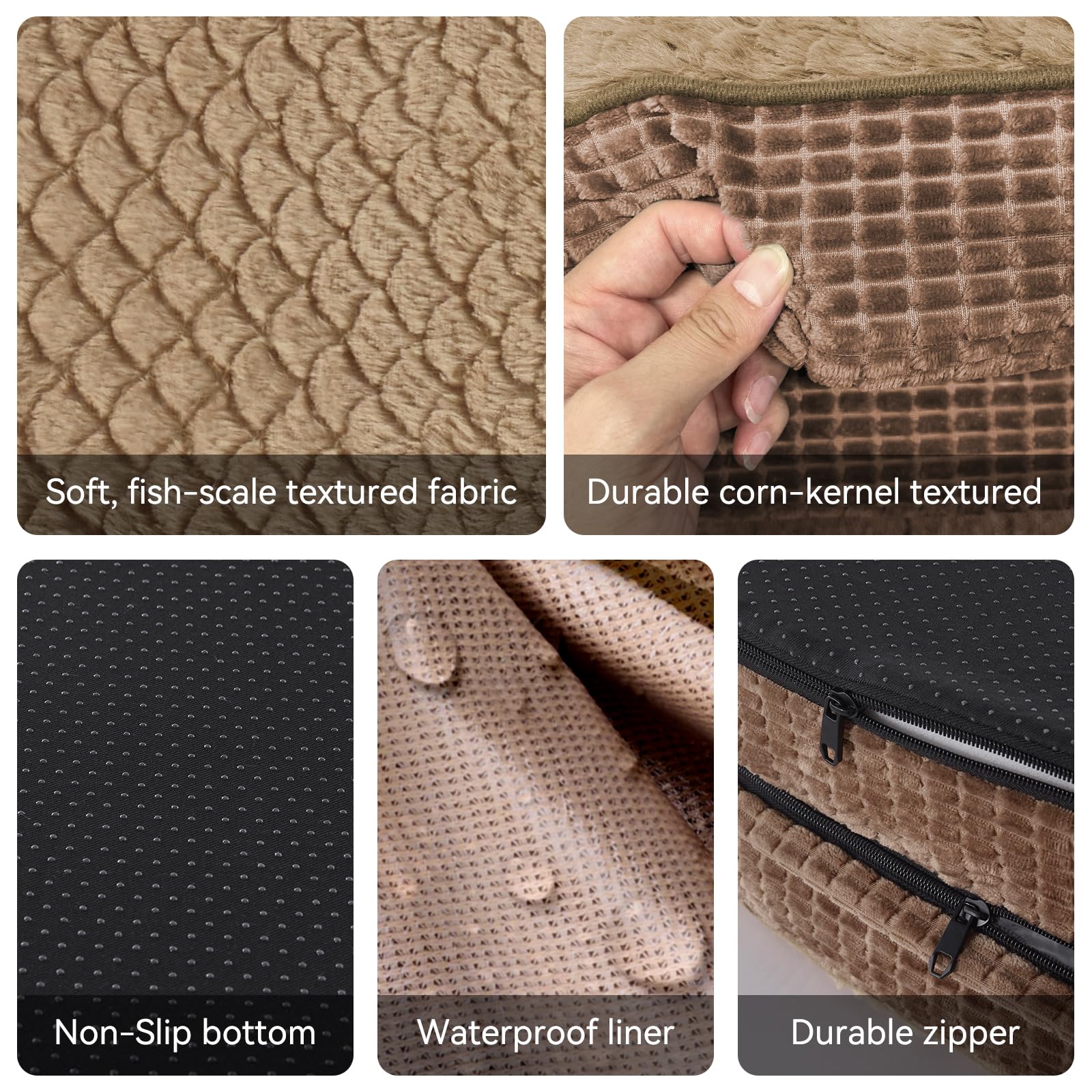 JOEJOY Orthopedic Dog Bed for Extra Large Dogs – Egg-Crate Memory Foam, Waterproof & Non-Slip