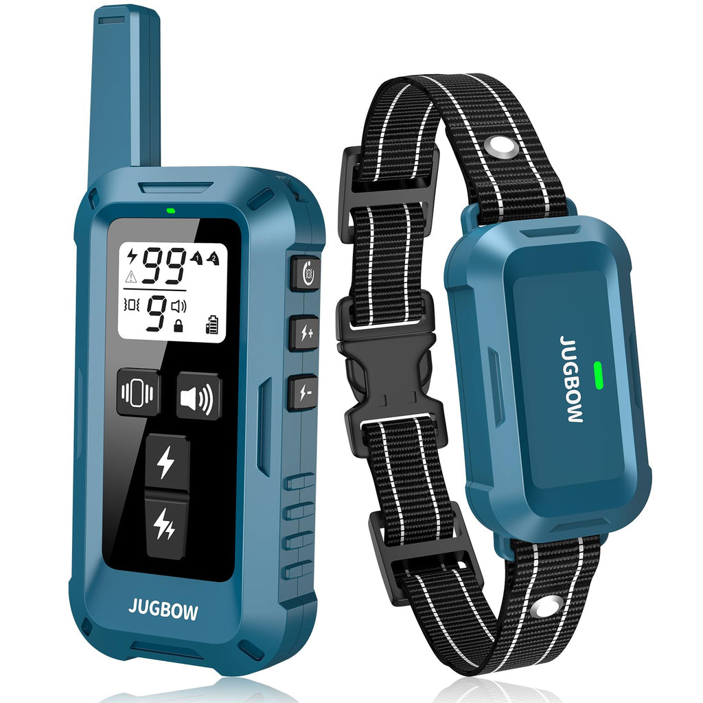 Jugbow Dog Shock Collar – 4200ft Range, 4 Modes, IPX8 Waterproof, 2-Channel Remote