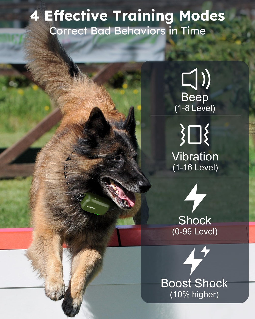 Jugbow Dog Shock Collar for 2 Dogs (10–120 lbs) – 4200ft Range, IPX7 Waterproof
