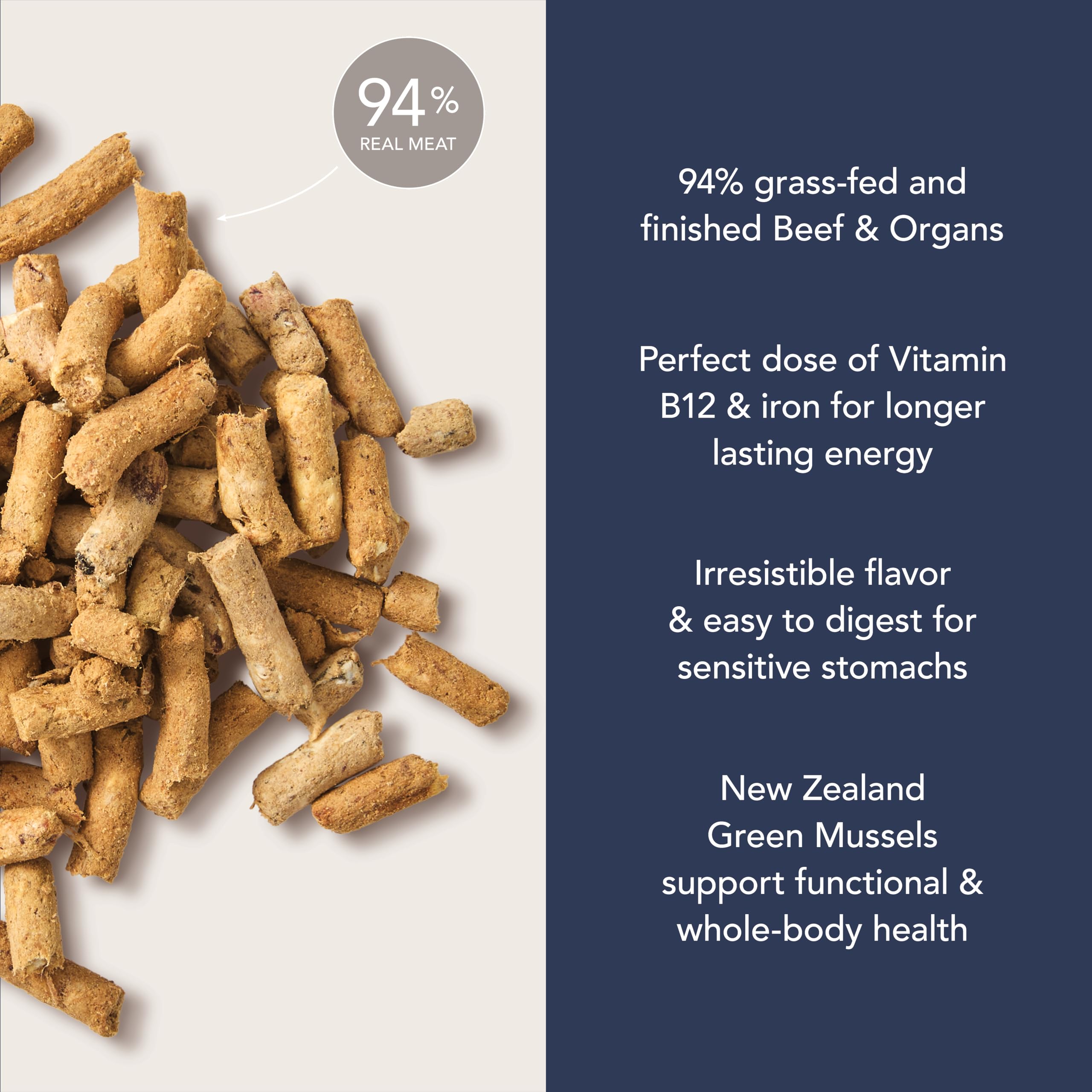 K9 Natural Freeze Dried Beef Dog Food 4lb – Natural, Grain-Free Topper