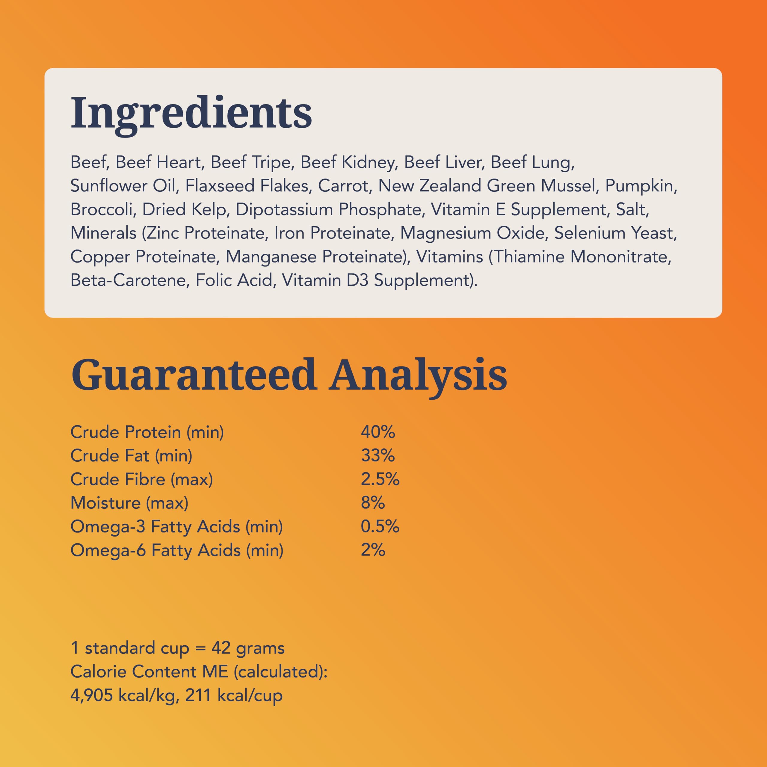 K9 Natural Freeze Dried Beef Dog Food 4lb – Natural, Grain-Free Topper