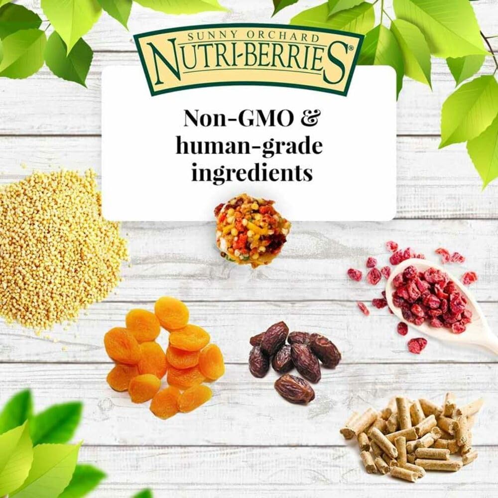 LAFEBER'S Sunny Orchard Nutri-Berries Parrot Food – 3 lb, Non-GMO, Human-Grade
