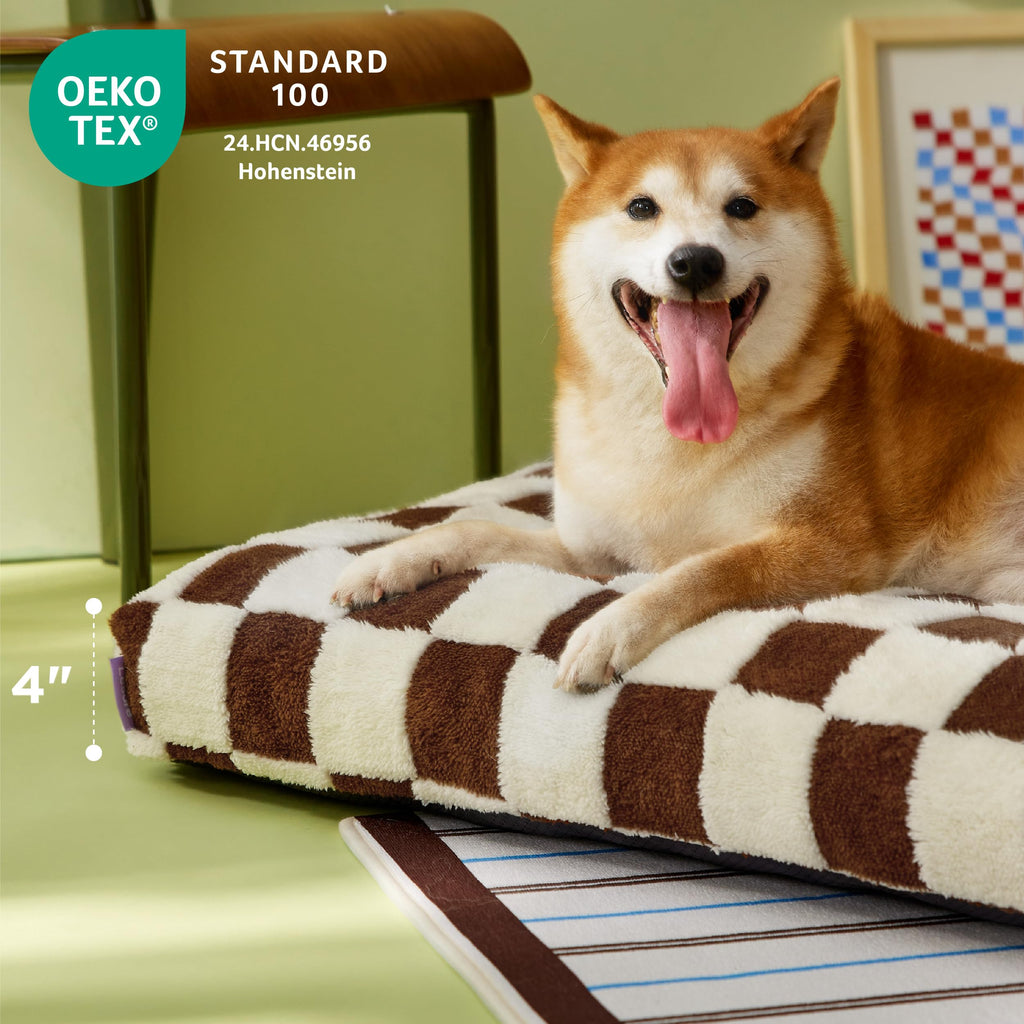 LE SURE Extra Large Dog Bed - Thick Shredded Foam, Removable Cover, Anti-Slip