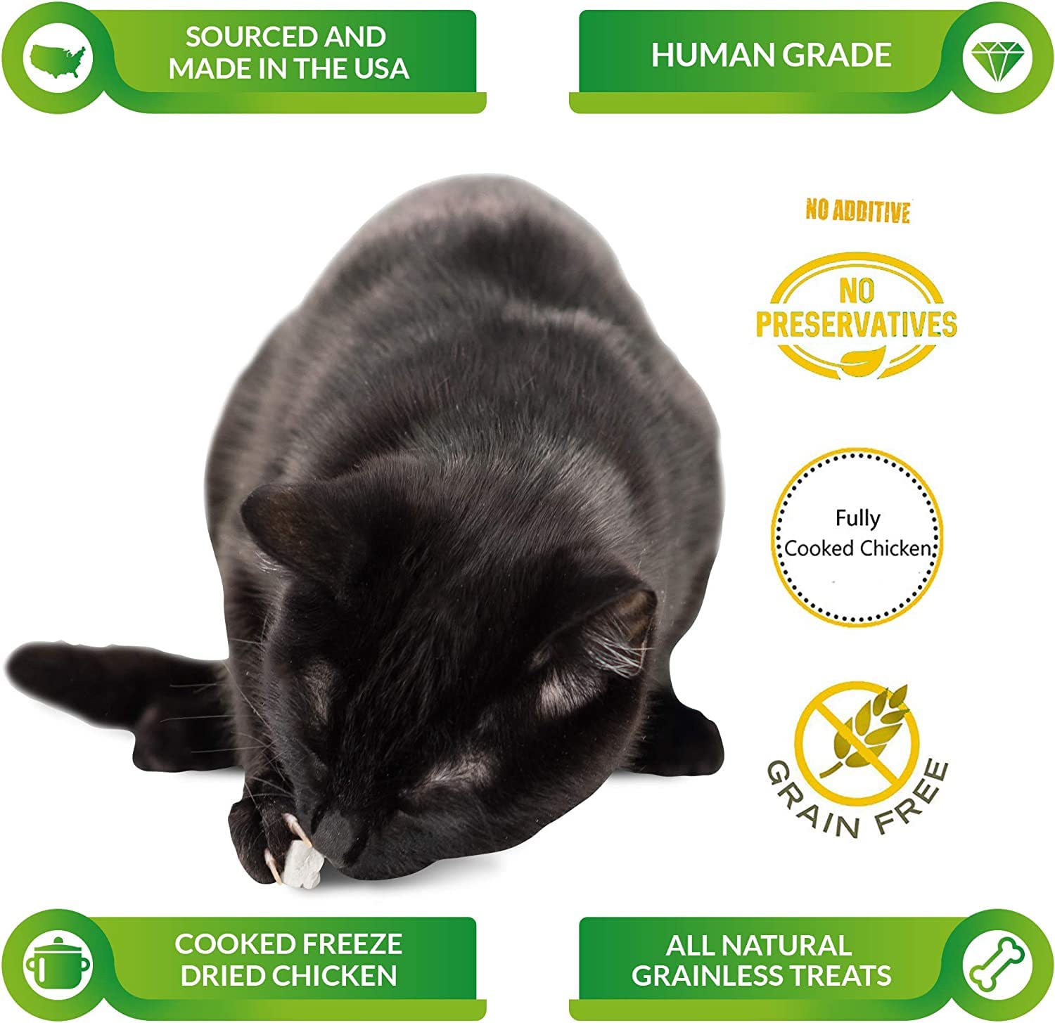 LIFE ESSENTIALS BY CAT-MAN-DOO Catmandoo Dried Chicken Pet Treat (16 Ounce Pack of 1) – Single-Ingredient, Grain-Free