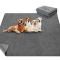 LOOBANI Non-Slip Washable Pee Pad for Dogs — Extra Large 52x82in, Reusable Gray
