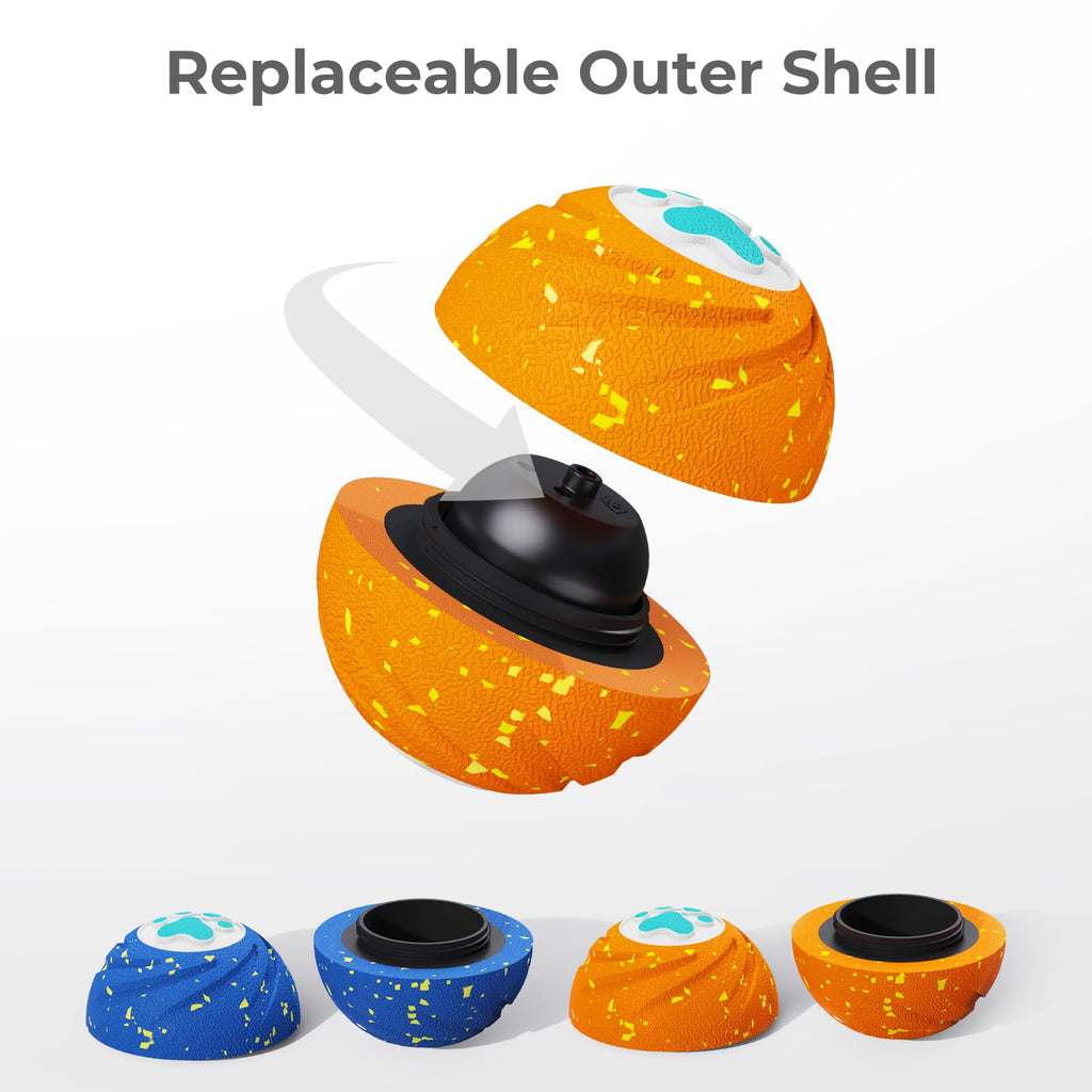 Lovkid Smart Interactive Dog Toy - Durable E-TPU Ball for Medium & Large Dogs | 3 Modes & IPX7