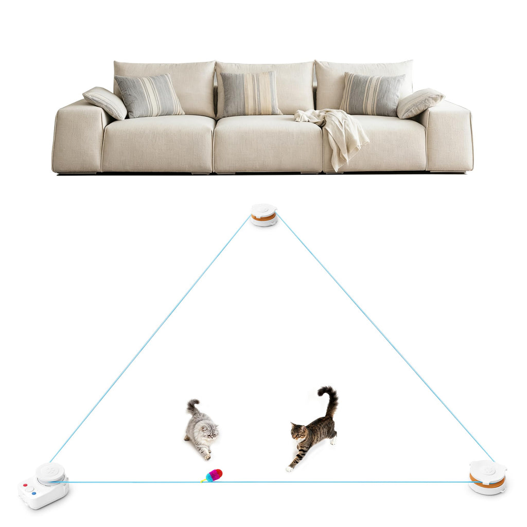 metiya Interactive Cat Toy for Indoor Cats – Auto/Manual Modes & Cat Treadmill
