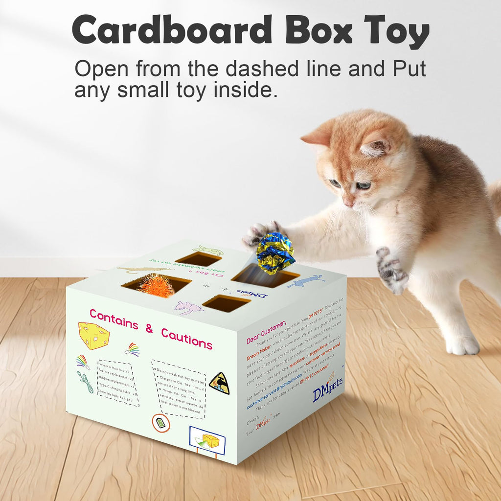 Migipaws MigiBox Cat Toy with PopSkin — 3-in-1 Interactive Indoor Kit