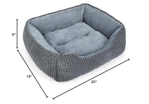 MIXJOY Rectangle Dog Bed 35'' – Orthopedic, Washable, Anti-Slip Bottom | For All Dog Sizes