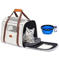 Morpilot Cat Carrier Large Soft-Sided – Airline-Approved Travel Carrier for Cats up to 18 lbs (Beige)