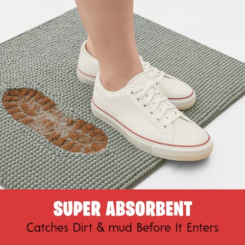 MUDGUARD MAT Dog Door Mat – Super Absorbent Microfiber, Non-Slip Indoor Rug (24x60)