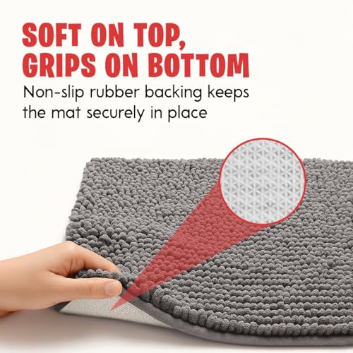 MUDGUARD MAT Dog Door Mat – Super Absorbent Microfiber, Non-Slip Indoor Rug (24x60)