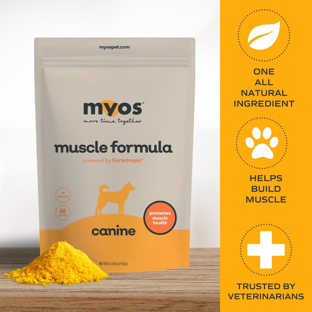 MYOS Canine Muscle Formula – All-Natural Muscle Support for Aging Dogs