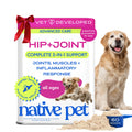 Native Pet Advanced Care Hip & Joint Supplement for Dogs — HMB, UC-II, Green Lipped Mussel, Hyaluronic Acid | 60 Scoops
