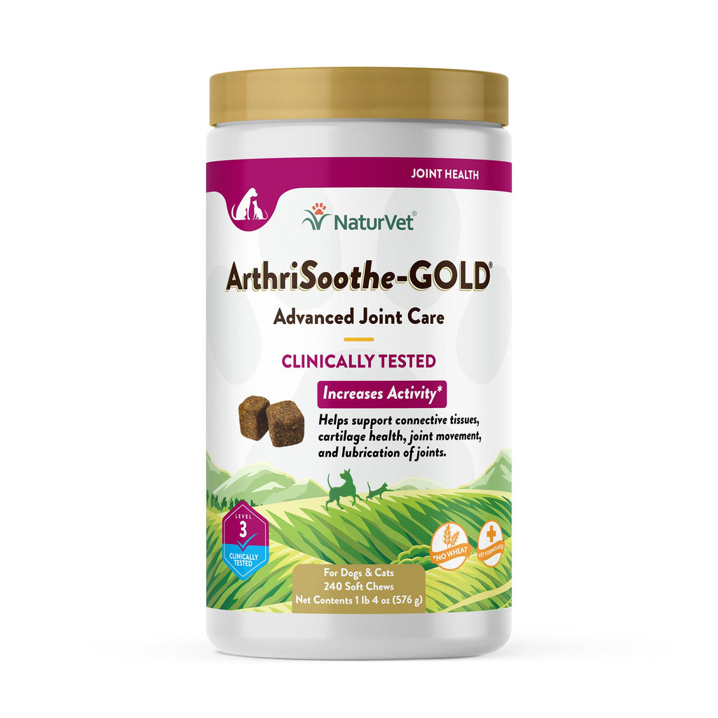 NaturVet ArthriSoothe-Gold Level 3 – Advanced Joint Support for Dogs