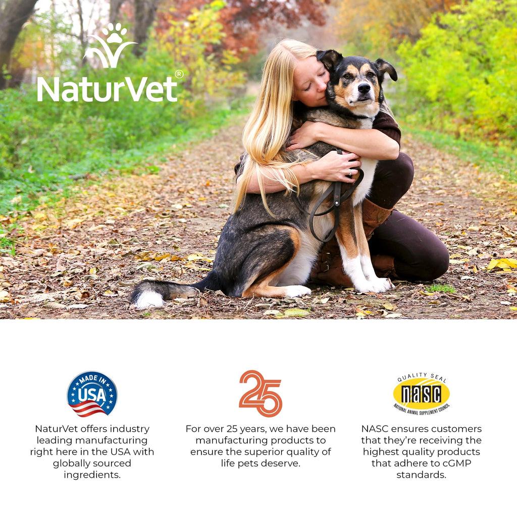 NaturVet VitaPet Senior Daily Vitamins for Dogs with Glucosamine – Joint Support & Full Spectrum Nutrition
