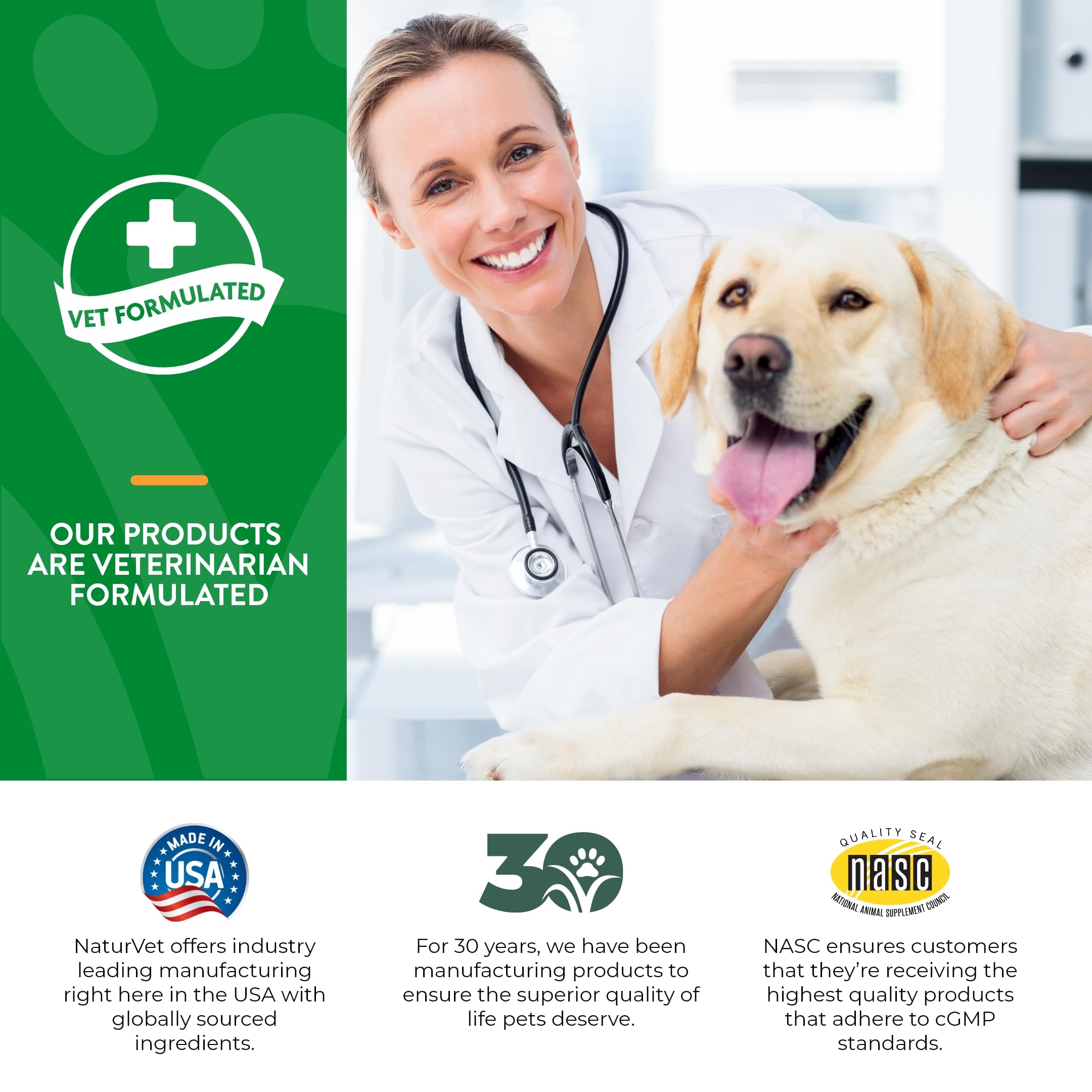 NaturVet – Advanced Probiotics & Enzymes with Vet Strength PB6 for Dogs & Cats (1 lb)