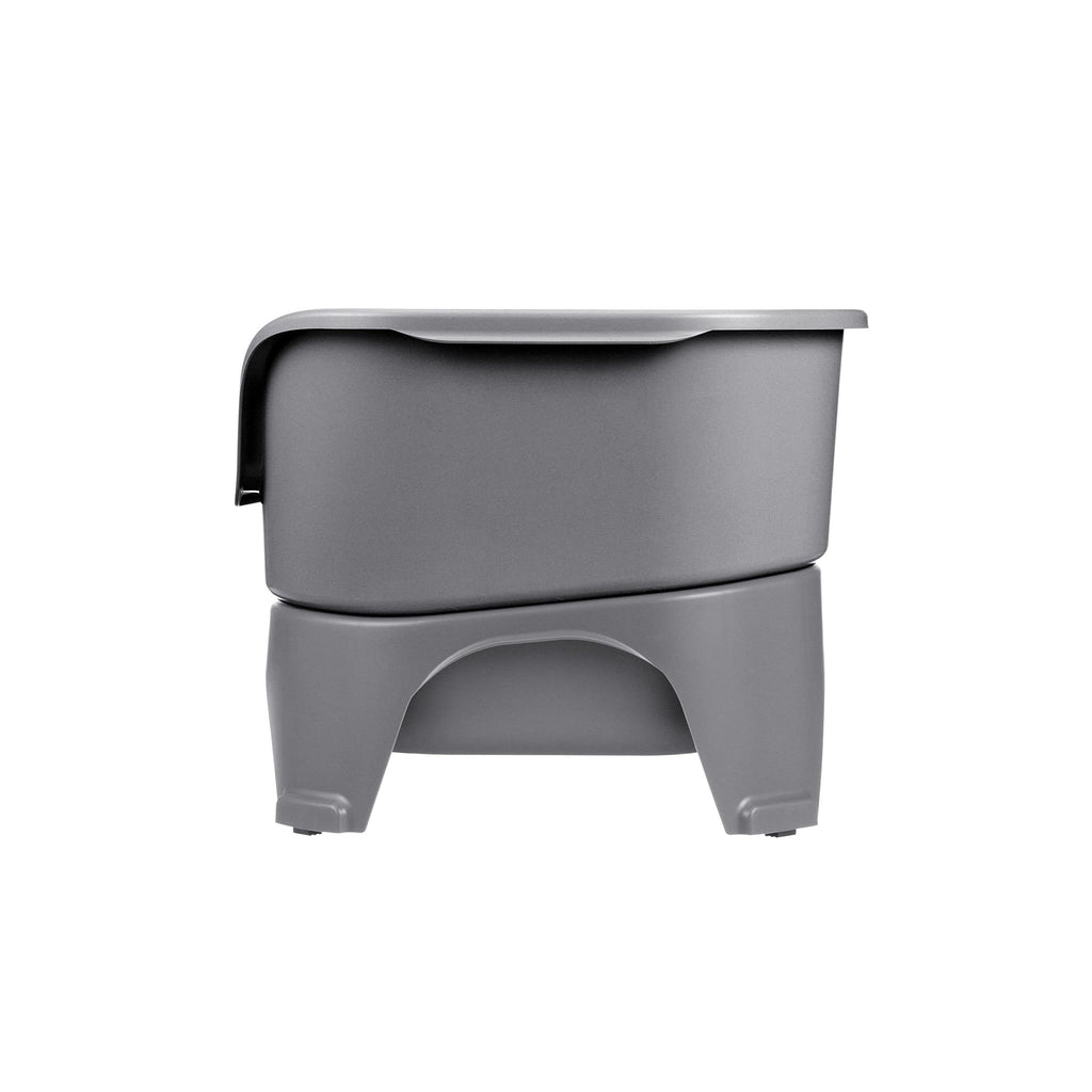 Neater Feeder Express Mess-Proof Elevated Dog Bowls for Medium to Large Dogs | Stainless Steel Bowls, Grey
