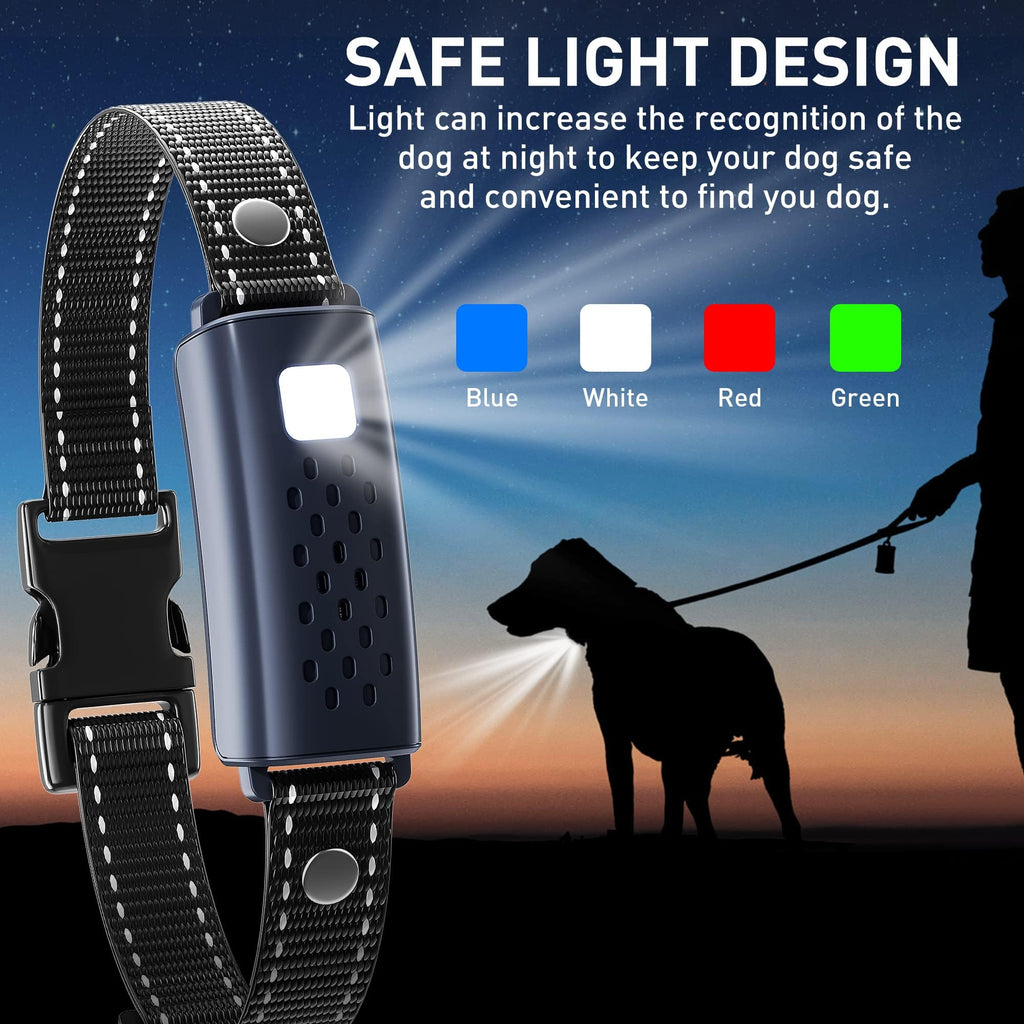 Nikketta Dog Shock Collar with Flashing Light — 4000ft Range, Beep/Vibration/Safe Shock, Keypad Lock
