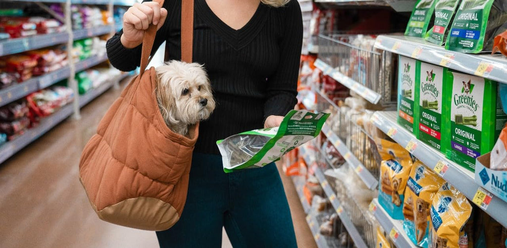 NoblePup Plush Dog Purse Carrier for Small Dogs | Cozy Travel Tote for Under 15 lbs