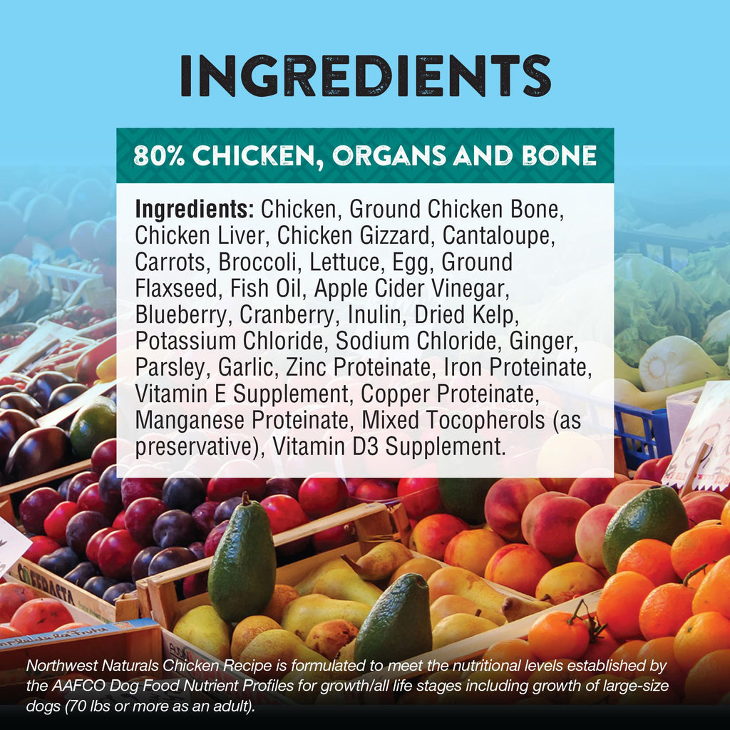 Northwest Naturals Freeze-Dried Chicken Dog Food – Bite-Sized Grain-Free Nuggets | USA Made