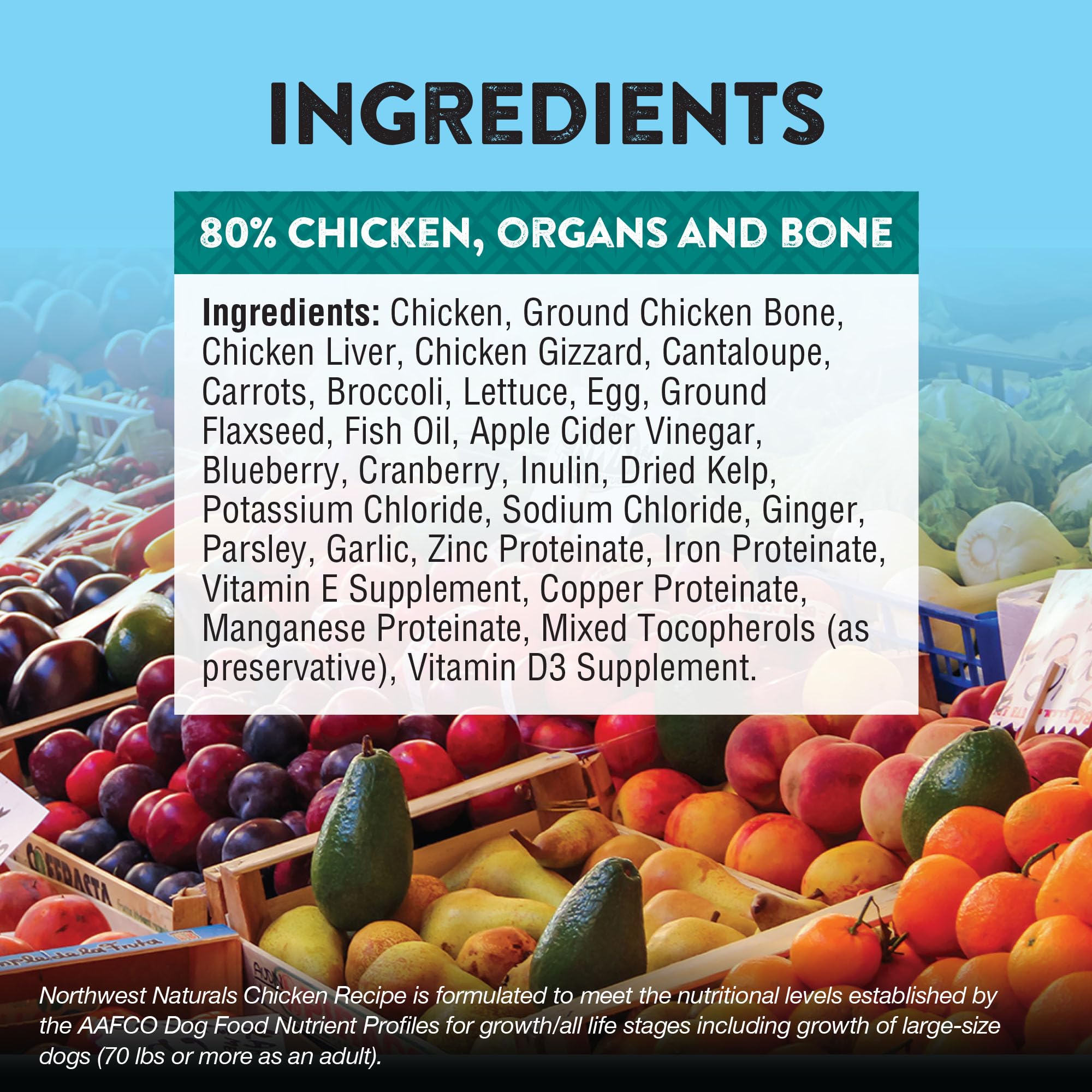 Northwest Naturals Freeze-Dried Chicken Dog Food – Bite-Sized Grain-Free Nuggets | USA Made